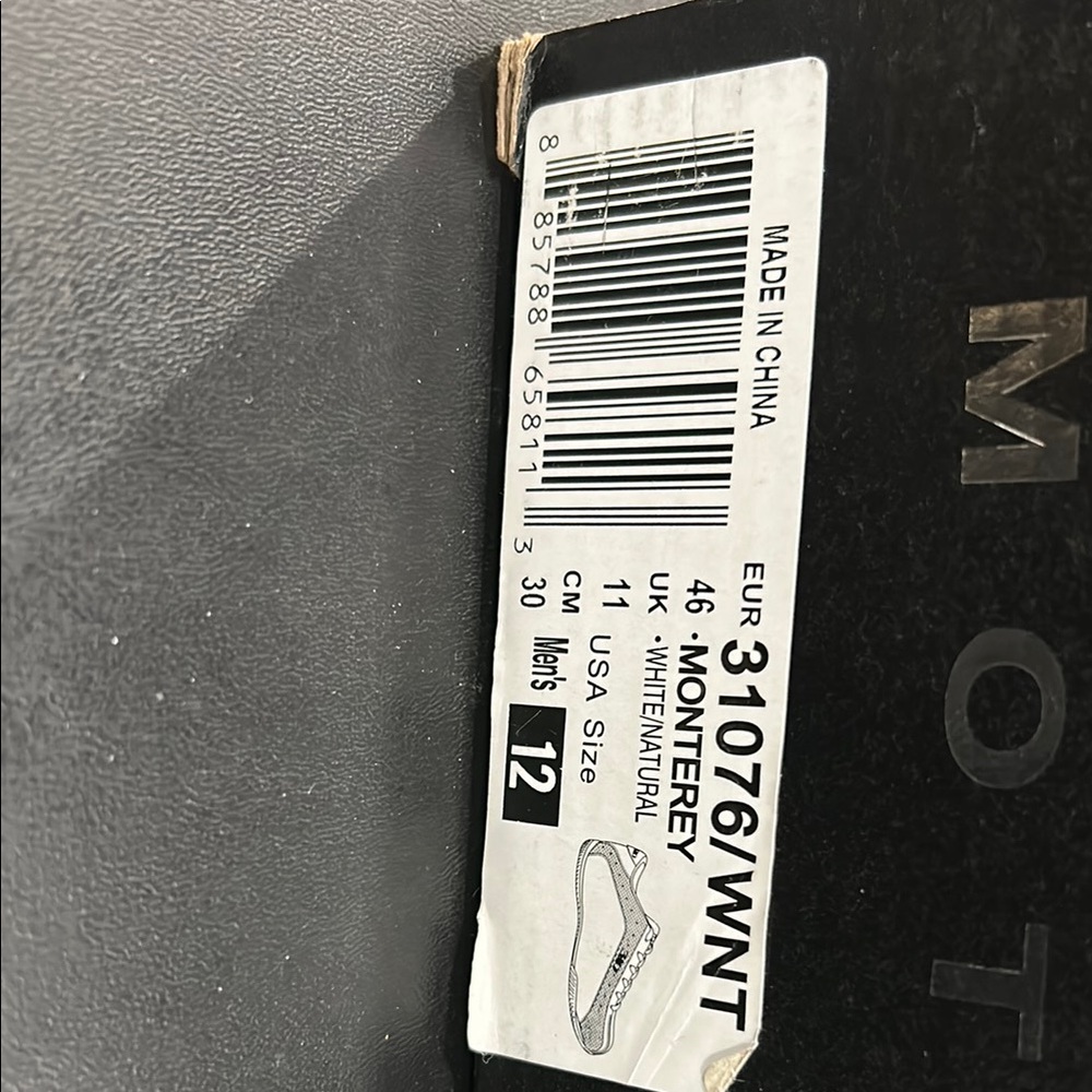310 Motoring White and Gold Men's Shoes - Picture 8 of 8